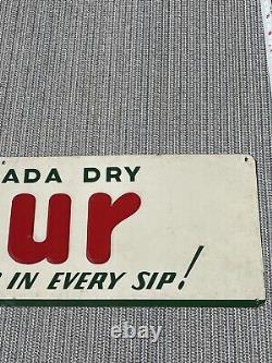 1940s 24 X 7 Spur Cola (Canada Dry) metal advertising sig n=NICE! Ships4FREE2US