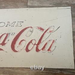 1960s Mexican Coca Cola metal sign 23x11.5 Tome