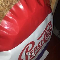 2004 Pepsi Cola bottle cap sign Embossed Metal 38 Stout