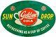 (3) Golden Girl Cola Sundrop Coffee Oval 19 Heavy Duty USA Made Metal Adv Sign