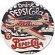 (3) Pepsi Cola Dc3 Airplane 14 Round Heavy Duty USA Made Metal Advertising Sign