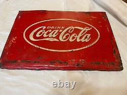 Antique 1935 Metal Coca Cola Panel