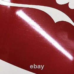 Authentic Vintage 1940's-1950's Ice Cold Coca Cola Fishtail Bottle Metal Sign