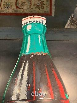 Coca Cola Bottle Temperature Gauge/Thermometer, Vintage Advertising Sign