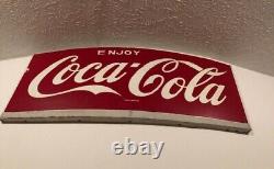 Coca Cola Coke Metal Advertising Sign from the 1960's 2 ft x 4 ft Pepsi Soda Pop