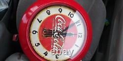 Coca Cola Depot clock red metal