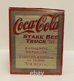 Coca Cola Die Metal 13 Limited Edition Stake Bed Truck Petal Car