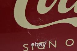Coca Cola Sign of Good Taste Fish Tail Metal Soda Advertising Sign 24'