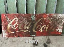 Coca cola signs vintage metal