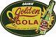 Drink Gold-en Cola Sundrop 27 Heavy Duty USA Made Metal Oval Advertising Sign
