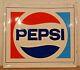 Large VTG 1983 Pepsi Cola Embossed Metal Sign Stout 30 X 27 Soda Advertising