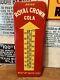 Original & Authentic''royal Crown Therm'' Painted Metal Sign 9.5x25.5 Inch