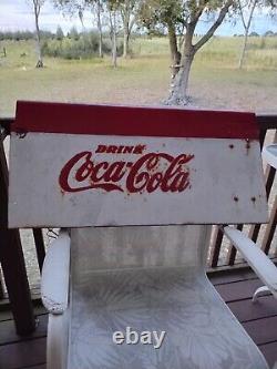 Original Coca Cola Metal Advertising Art Sign
