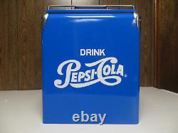Pepsi-Cola Metal Cooler Ice Chest 1950s Inspired