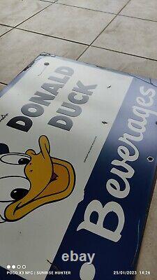 Rare! Vintage Donald Duck Cola Sign REPRODUCTION Metal