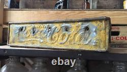Rare Vintage Metal Soda Crate Coca-Cola Coke & Squeeze Box Oklahoma City Antique
