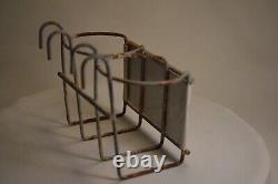 SCARCE 1960s ENJOY COCA COLA WHILE YOU SHOP PAINTED METAL SHOPPING CART SIGN