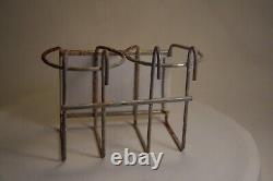 SCARCE 1960s ENJOY COCA COLA WHILE YOU SHOP PAINTED METAL SHOPPING CART SIGN