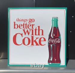 Things Go Better With Coke Metal Sign Coca-Cola Soda Vintage Style Wall Decor