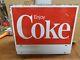 VINTAGE Coca Cola Enjoy Coke Case Display Metal Sign Display D
