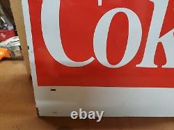 VINTAGE Coca Cola Enjoy Coke Case Display Metal Sign Display D