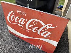 VINTAGE Metal Vintage Coca Cola Sign