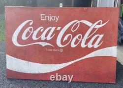 VINTAGE Metal Vintage Coca Cola Sign