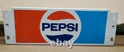 VINTAGE Pepsi Cola 6 Pack Case Display Metal Sign Display B