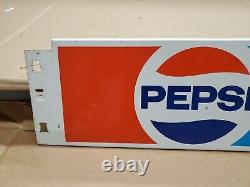 VINTAGE Pepsi Cola 6 Pack Case Display Metal Sign Display B