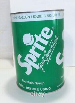 Very Rare Vintage 1970's Sprite Cola Soda Metal 1 Gallon Can Coca-cola