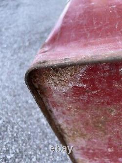 Vintage 1950s Coca Cola Soda Pop Red Metal Cooler with Shelf Tray & Drain Cap