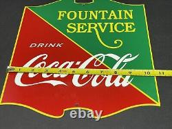 Vintage Coca Cola Advertising 12 Metal Restraunt Store Soda Pop Gas Oil Sign