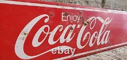 Vintage Coca Cola Enjoy 36 Metal Display Rack Sign