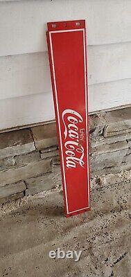 Vintage Coca Cola Enjoy 36 Metal Display Rack Sign
