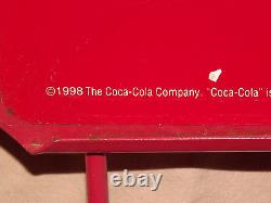 Vintage Coke Soda 1998 Coca Cola Co Real Refreshment Metal Advertising Sign