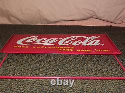 Vintage Coke Soda 1998 Coca Cola Co Real Refreshment Metal Advertising Sign