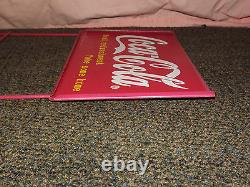 Vintage Coke Soda 1998 Coca Cola Co Real Refreshment Metal Advertising Sign