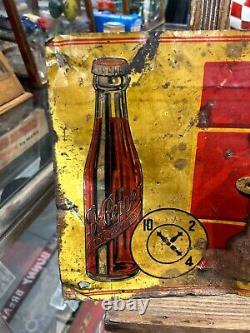 Vintage Dr. Pepper Metal Sign 29 x 12 SODA COLA GAS OIL BOTTLE
