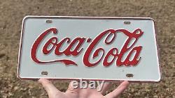 Vintage Metal Embossed Coca-Cola Booster License Plate