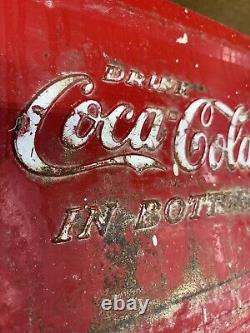 Vintage Metal Progress Refrigerator Co. Coke Coca-Cola Cooler Bottle Opener