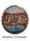 Vintage Pepsi-Cola Soda Pop Bottle Cap 39 x 3 1/2 Metal Sign NonProfit EDU Org