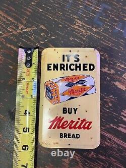 Vintage Style Merita Bread STAMPED PAINTED METAL SIGN SODA POP COKE