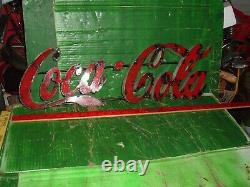 Vintage coca cola metal sign approx 7 x 25