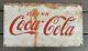 Vtg 1950s Metal DRINK COCA COLA Coke SIGN Tin for Cooler  20 X 11