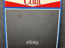 Vtg 1960s Royal Crown Cola Soda Embossed Metal Menu Board Sign 27.75 RC Cola